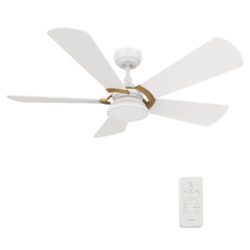 Savili 52'' Smart Ceiling Fan with Remote, Light Kit Included，Works with Google Assistant and Amazon Alexa,Siri Shortcut.