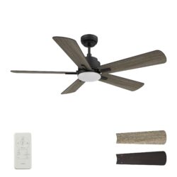 Olinda 52'' Smart Ceiling Fan with Remote, Light Kit Included，Works with Google Assistant and Amazon Alexa,Siri Shortcut.