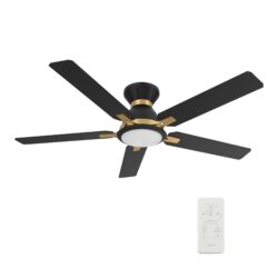 Espear 52-inch Smart Ceiling Fan with Remote, Light Kit Included, Works with Google Assistant, Amazon Alexa, and Siri Shortcuts.