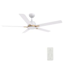 Espear 52'' Smart Ceiling Fan with Remote, Light Kit Included，Works with Google Assistant and Amazon Alexa,Siri Shortcut.