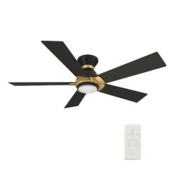 Ascender 52-inch Smart Ceiling Fan with Remote, Light Kit Included, Works with Google Assistant, Amazon Alexa, and Siri Shortcuts.