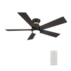 Ascender 52-inch Smart Ceiling Fan with Remote, Light Kit Included, Works with Google Assistant, Amazon Alexa, and Siri Shortcuts.