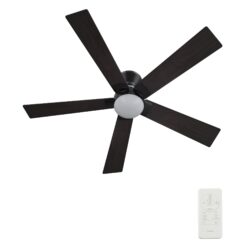 Ascender 52-inch Smart Ceiling Fan with Remote, Light Kit Included, Works with Google Assistant, Amazon Alexa, and Siri Shortcuts.