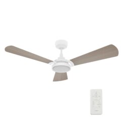 Brisa 56-inch Smart Ceiling Fan with Remote, Light Kit Included, Works with Google Assistant, Amazon Alexa, and Siri Shortcuts.
