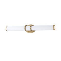 Kendall 30" Brass LED Vanity Light with White Acrylic Lens Dimmable Modern Design for Elegant Spaces