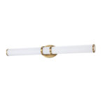 Kendall Lighting 36" LED Vanity Light Brass Finish Dimmable Integrated Acrylic Shade 5-Year Warranty
