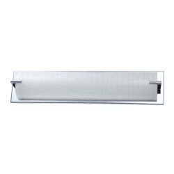 Kendall Lighting Paramount 4-Light Chrome Vanity Light with Linen Glass for Elegant Bathrooms