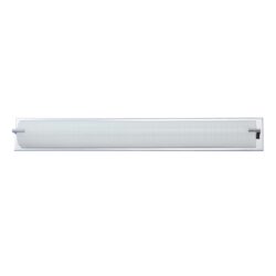 Kendall Paramount 6-Light Chrome Vanity Light with Linen Glass Modern Bath Fixture