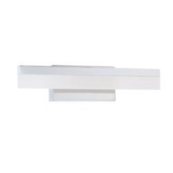 Kendall STRATE 18" LED Chrome Vanity Light with White Acrylic Shade - 5 Year Warranty