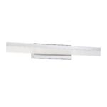 Kendall Lighting STRATE 30 Inch LED Chrome Vanity Light for Modern Bathrooms and Stylish Interiors