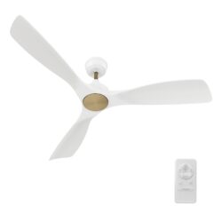 Kiama 52" Smart Ceiling Fan with Remote，Works with Google Assistant and Amazon Alexa, Siri Shortcut.