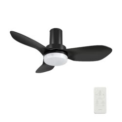 Bude 36" Ceiling Fan with Remote, Light Kit Included.
