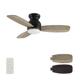 Honiton 44" Ceiling Fan with Remote, Light Kit Included.