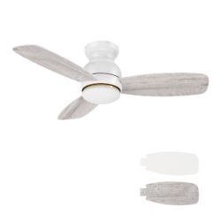 Honiton 44" Ceiling Fan with Remote, Light Kit Included.