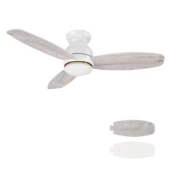 Honiton 48" Ceiling Fan with Remote, Light Kit Included.