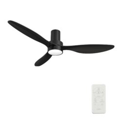 Zephyr 52" Ceiling Fan with Remote, Light Kit Included.