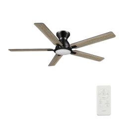 Bristol 52" Ceiling Fan with Remote, Light Kit Included.