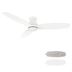 Honiton 60" Ceiling Fan with Remote, Light Kit Included.