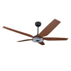 Elira 56-inch Indoor/Outdoor Smart Ceiling Fan, Dimmable LED Light Kit & Remote Control, Works with Google Assistant, Amazon Alexa, and Siri Shortcuts.