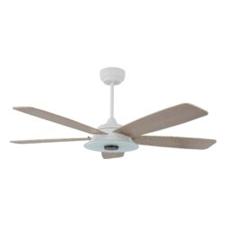 Journey 52-inch Indoor/Outdoor Smart Ceiling Fan, Dimmable LED Light Kit & Remote Control, Works with Google Assistant, Amazon Alexa, and Siri Shortcuts.