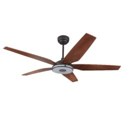Elira 52-inch Indoor/Outdoor Smart Ceiling Fan, Dimmable LED Light Kit & Remote Control, Works with Google Assistant, Amazon Alexa, and Siri Shortcuts.