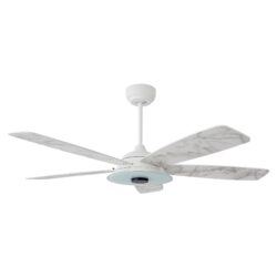 Journey 56-inch Indoor/Outdoor Smart Ceiling Fan, Dimmable LED Light Kit & Remote Control, Works with Google Assistant, Amazon Alexa, and Siri Shortcuts.