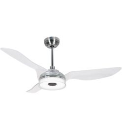 Fletcher 56-inch Indoor/Outdoor Smart Ceiling Fan, Dimmable LED Light Kit & Remote Control, Works with Google Assistant, Amazon Alexa, and Siri Shortcuts.