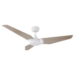 Kaj 52-inch Indoor/Outdoor Smart Ceiling Fan, Dimmable LED Light Kit & Remote Control, Works with Google Assistant, Amazon Alexa, and Siri Shortcuts.